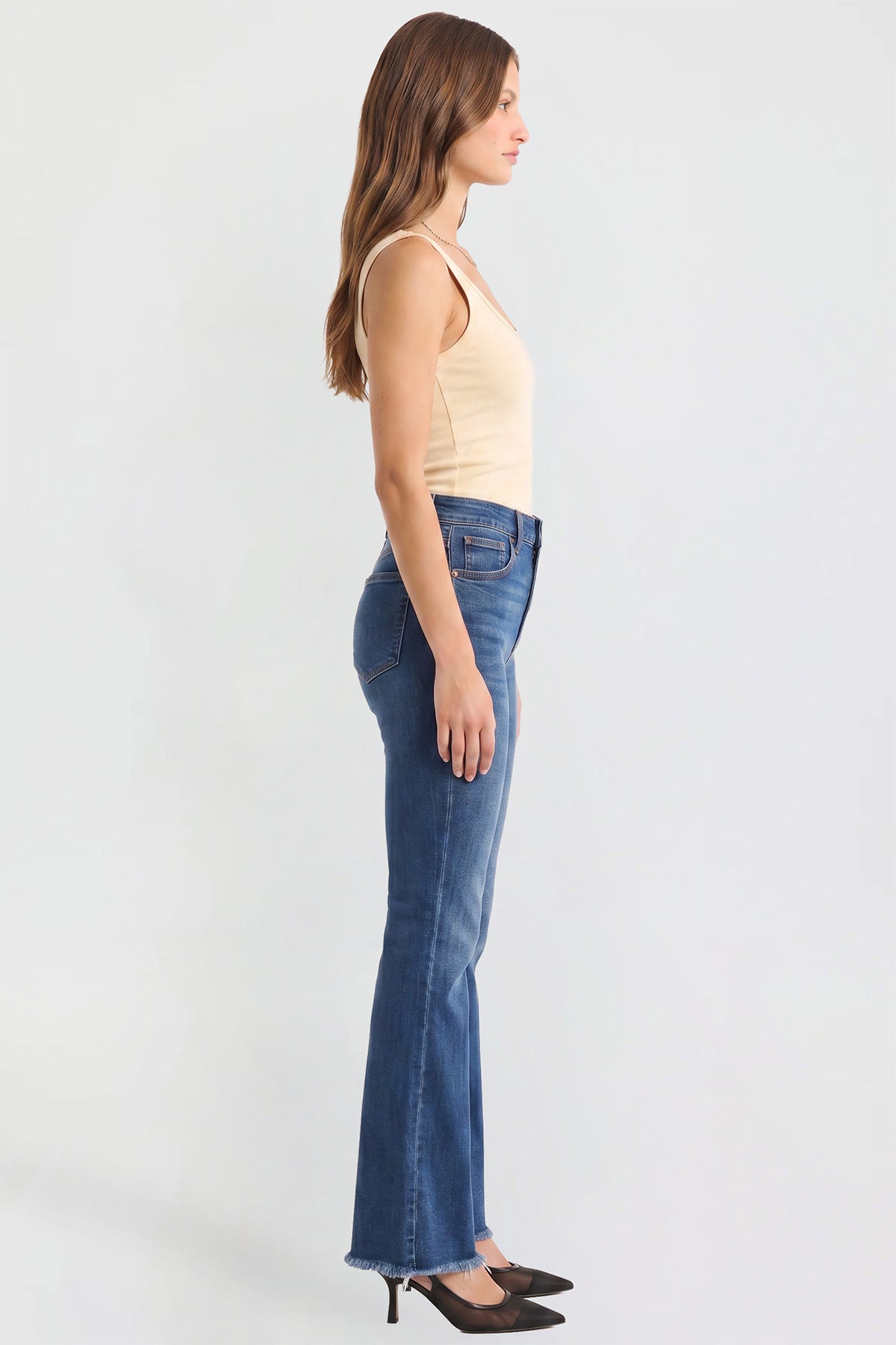 Women’s Double Yoke Bootcut Jeans in S Midnight Sky Blue view 19 - Women'S Double Jeans (bottom)