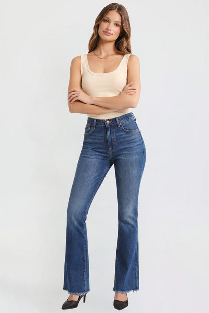 Women’s Double Yoke Bootcut Jeans in S Midnight Sky Blue view 21 - Women'S Double Jeans (bottom)