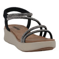 Women's Emory Black Embellished Wedge Sandals Black (shoe) - wedge sandals, embellished wedge sandals - shop at us.meeeshop