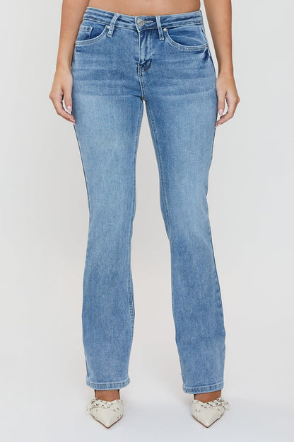 Women's Essential Bootcut Jeans in C Sky Blue view 3 - Women'S Essential Jeans (bottom)