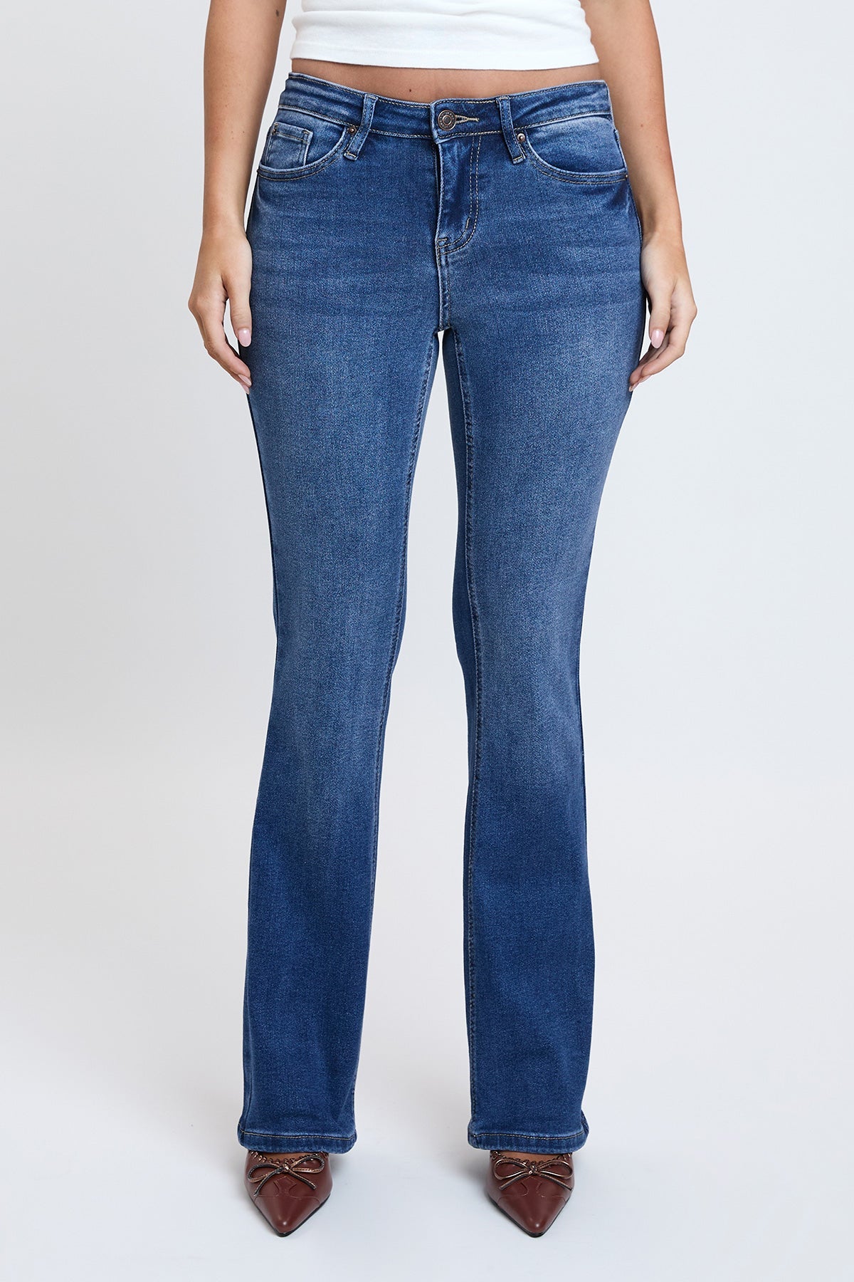 Women's Essential Bootcut Jeans in N Indigo Blue view 10 - Women'S Essential Jeans (bottom)