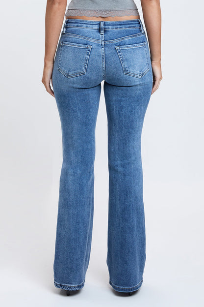 Women's Essential Flare Jeans in M Medium Blue view 4 - Women'S Essential Jeans (bottom)