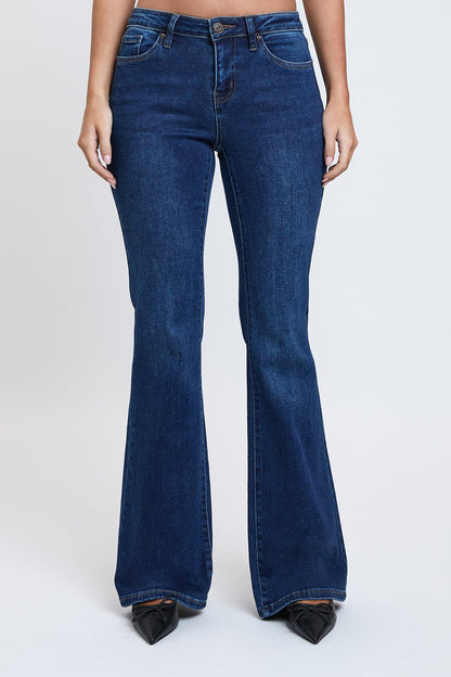 Women's Essential Flare Jeans in S Midnight Sky Blue view 12 - Women'S Essential Jeans (bottom)