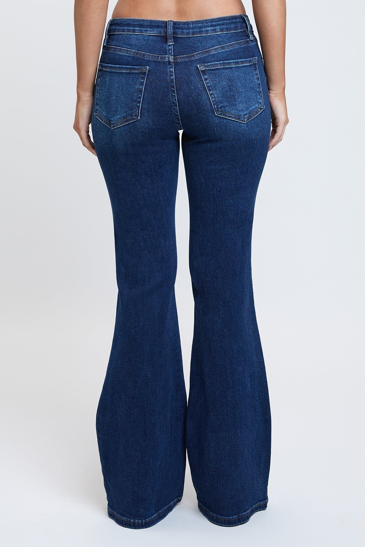 Women's Essential Flare Jeans in S Midnight Sky Blue view 14 - Women'S Essential Jeans (bottom)