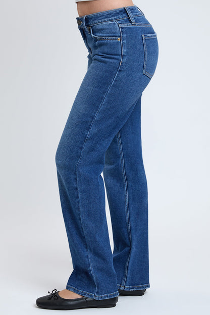 Women's Essential Straight Jeans in M Medium Blue view 3 - Women'S Essential Jeans (bottom)