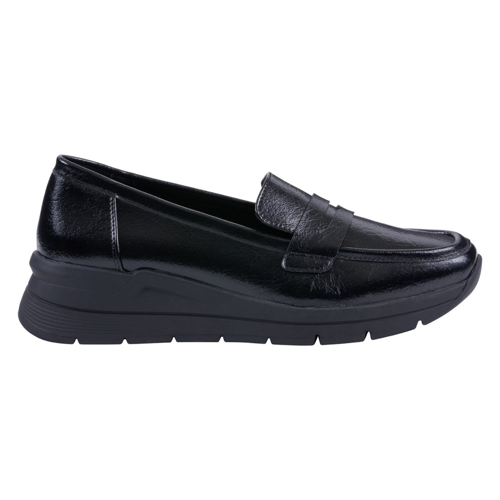 Women's Esther Black Loafers Black view 2 (piece) - womens leather loafers, womens leather loafers blac - shop at us.meeeshop