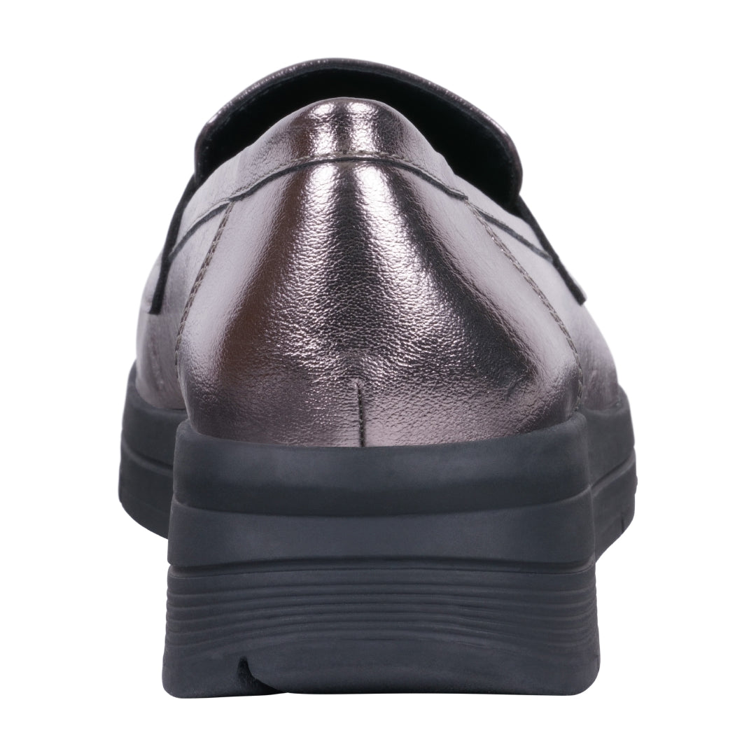 Women's Esther Pewter Loafers Pewter view 4 (piece) - womens leather loafers, womens leather loafers bl - shop at us.meeeshop