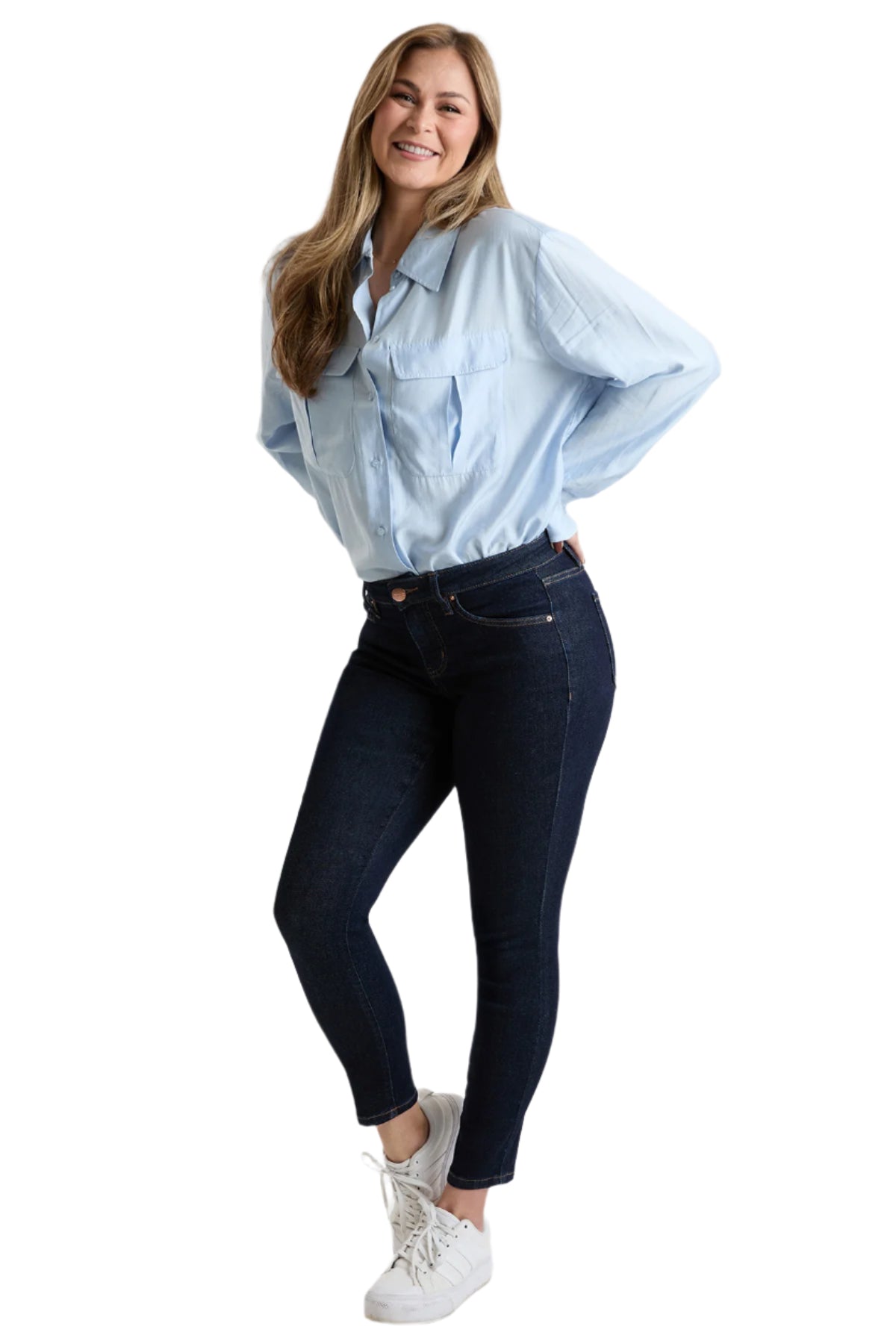 Women's Everyday Skinny Jean in S Warm Midnight Sky Blue view 6 - Women'S Everyday Jeans (bottom)