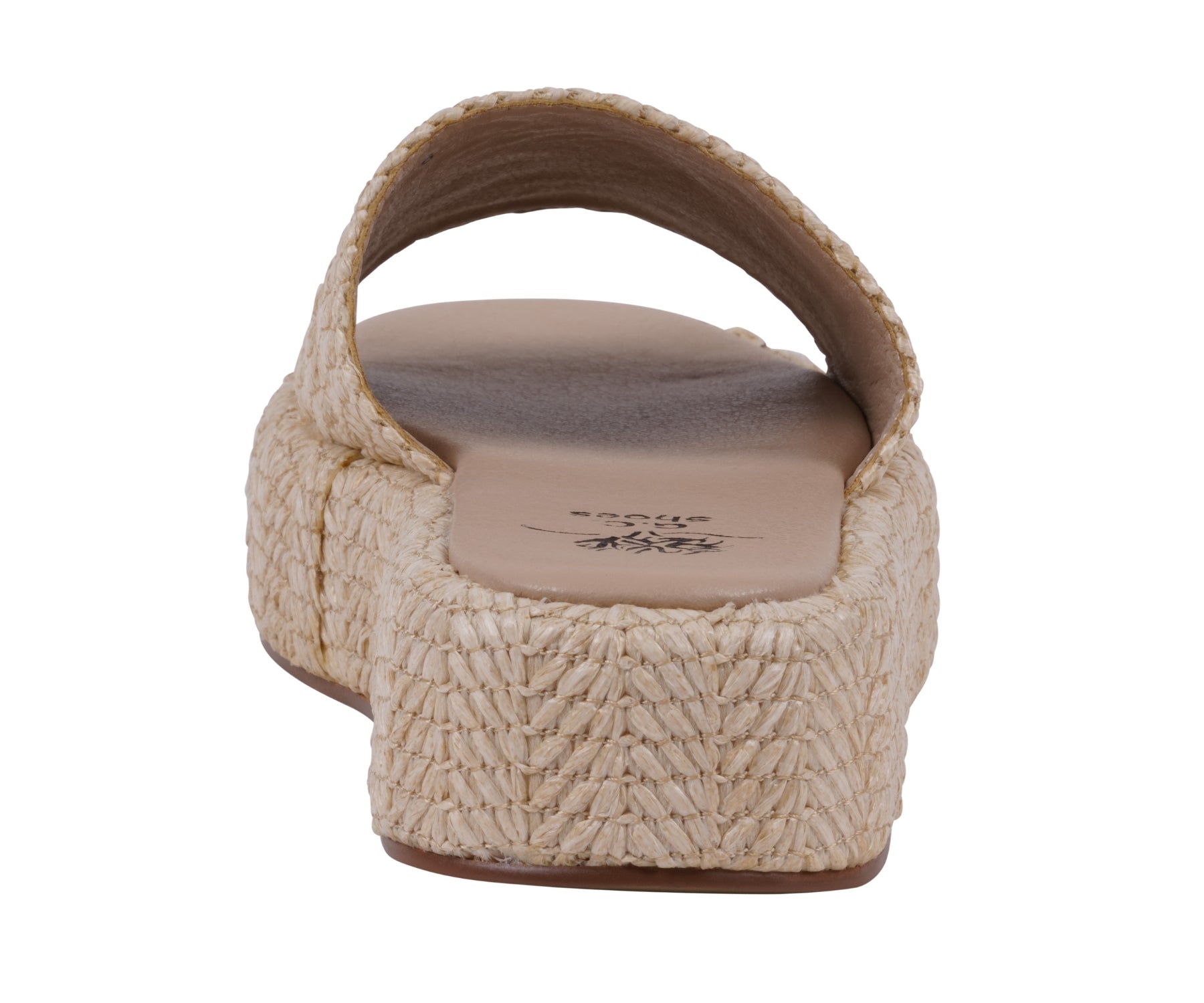 Women's Evie Natural Platform Slide Natural view 4 (shoe) - women's evie knit slide sandal, vionic wome - shop at us.meeeshop