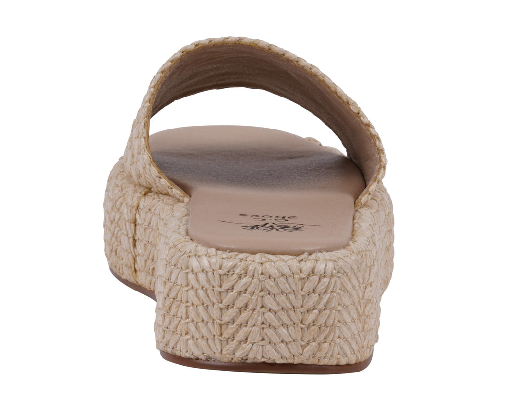 Women's Evie Natural Platform Slide Natural view 4 (shoe) - women's evie knit slide sandal, vionic wome - shop at us.meeeshop