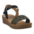 Women's Fay Black Embellished Cross Strap Sandals Black (shoe) - women's day sandals, women's day shoes - shop at us.meeeshop