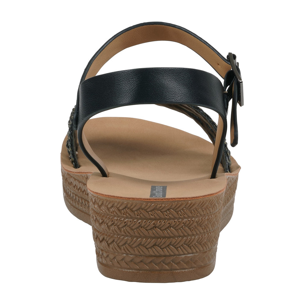 Women's Fay Black Embellished Cross Strap Sandals Black view 4 (shoe) - women's day sandals, women's da - shop at us.meeeshop
