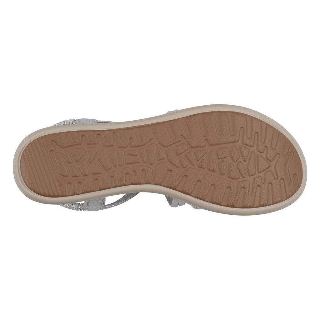 Women's Fran Silver Strappy Wedge Sandals Silver view 5 (shoe) - womens tan sandals, womens tan sandals - shop at us.meeeshop