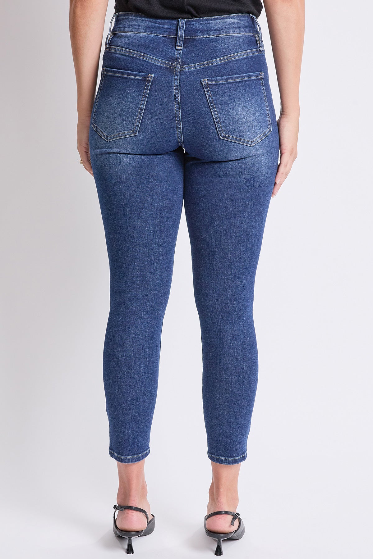 Women's High Rise Basic 5 Pocket Skinny Jeans in S Midnight Sky Blue view 10 - High-Waisted - Women High Jeans (bottom)