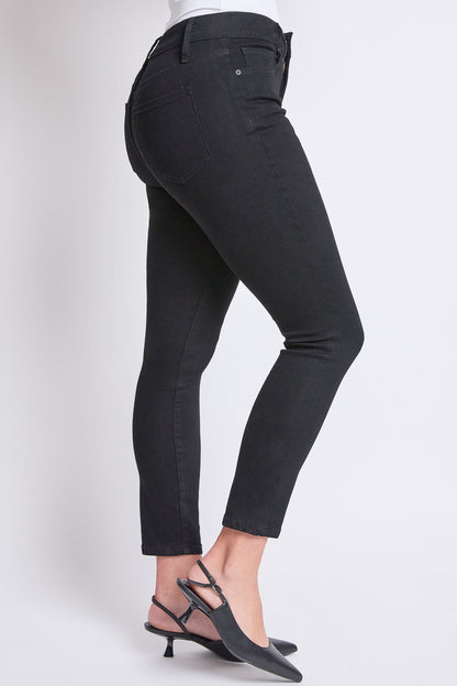 Women's High Rise Basic 5 Pocket Skinny Jeans in W Black view 3 - High-Waisted - Women High Jeans (bottom)