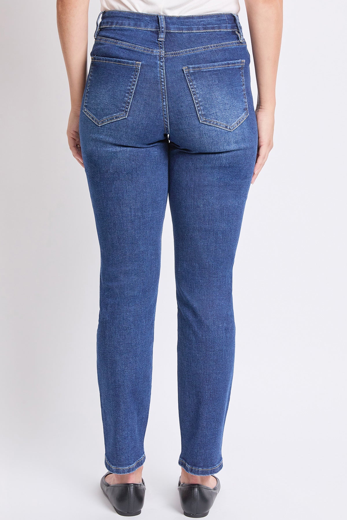 Women's High Rise Basic 5 Pocket Straight Jeans in S Midnight Sky Blue view 12 - High-Waisted - Women High Jeans