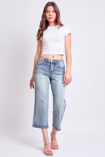Women's High Rise Cropped Wide Leg in RT Tinted Olympic Blue view 13 - High-Waisted - Womens High Leg Bikini (bottom)