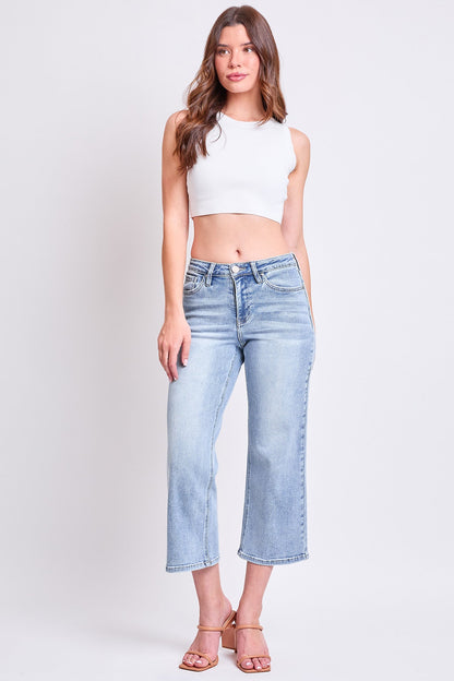 Women's High Rise Cropped Wide Leg in Y Washed Blue view 16 - High-Waisted - Womens High Leg Bikini (bottom)