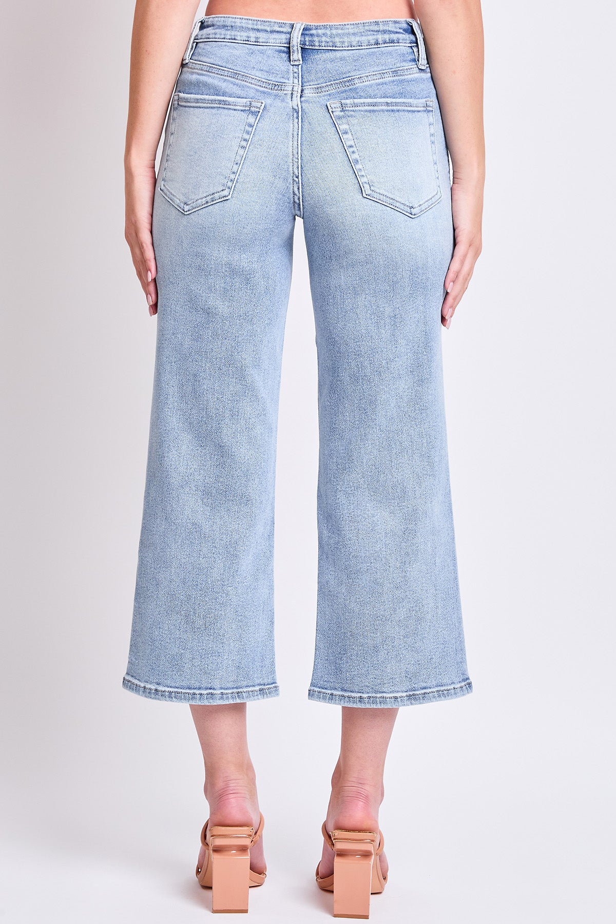 Women's High Rise Cropped Wide Leg in Y Washed Blue view 19 - High-Waisted - Womens High Leg Bikini (bottom)