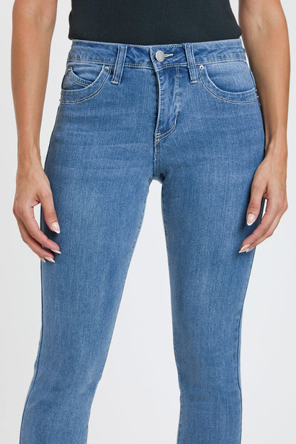 Women's High Rise Curve Confidence Bootcut Jeans in W Black view 10 - High-Waisted - Women High Jeans (bottom)
