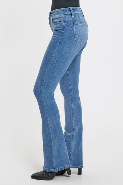 Women's High Rise Curve Confidence Bootcut Jeans in L Light Blue view 4 - High-Waisted - Women High Jeans (bottom)