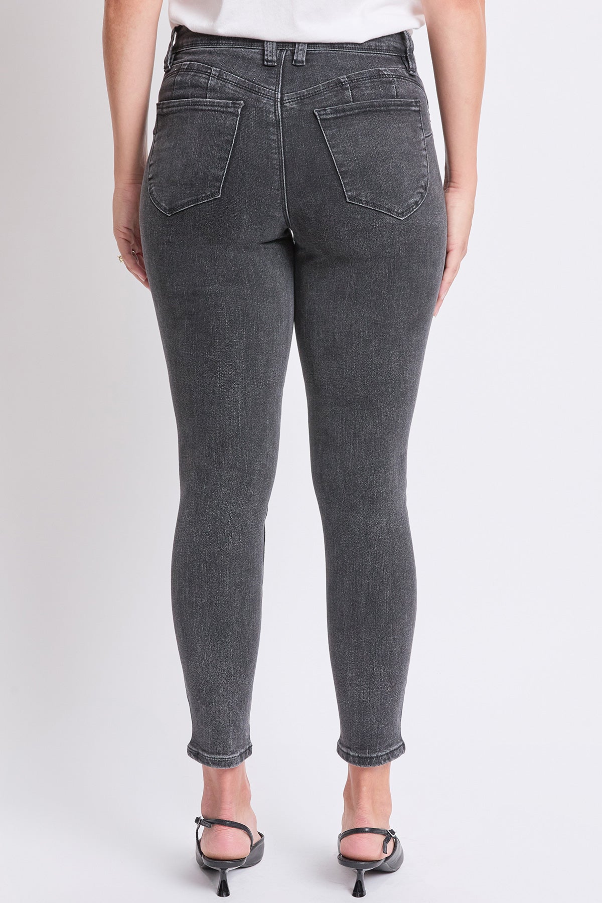 Women's High Rise Curve Confidence Skinny Jeans in X Gray view 10 - High-Waisted - Women High Jeans (bottom)