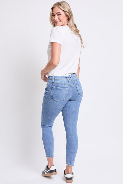 Women's High Rise Curve Confidence Skinny Jeans in M Medium Blue view 13 - High-Waisted - Women High Jeans (bottom)