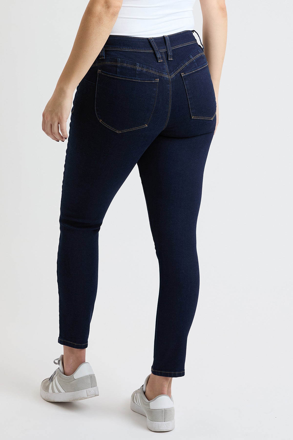 Women's High Rise Curve Confidence Skinny Jeans in S Midnight Sky Blue view 5 - High-Waisted - Women High Jeans