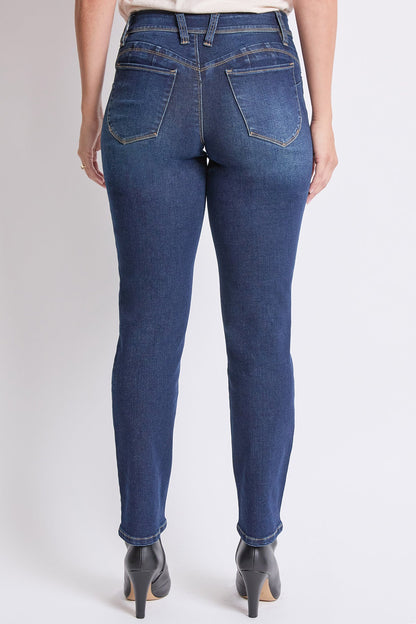 Women's High Rise Curve Confidence Straight Jeans in D Dark Blue view 10 - High-Waisted - Women High Jeans (bottom)