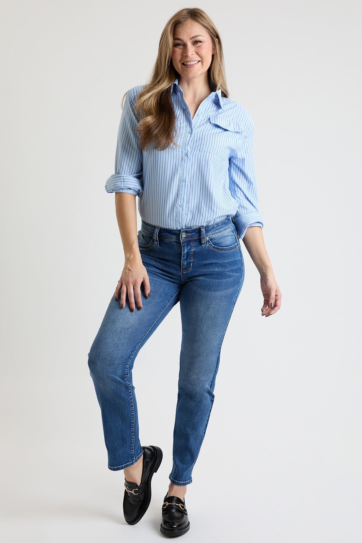 Women's High Rise Curve Confidence Straight Jeans view 15 - High-Waisted - Women High Jeans (bottom)