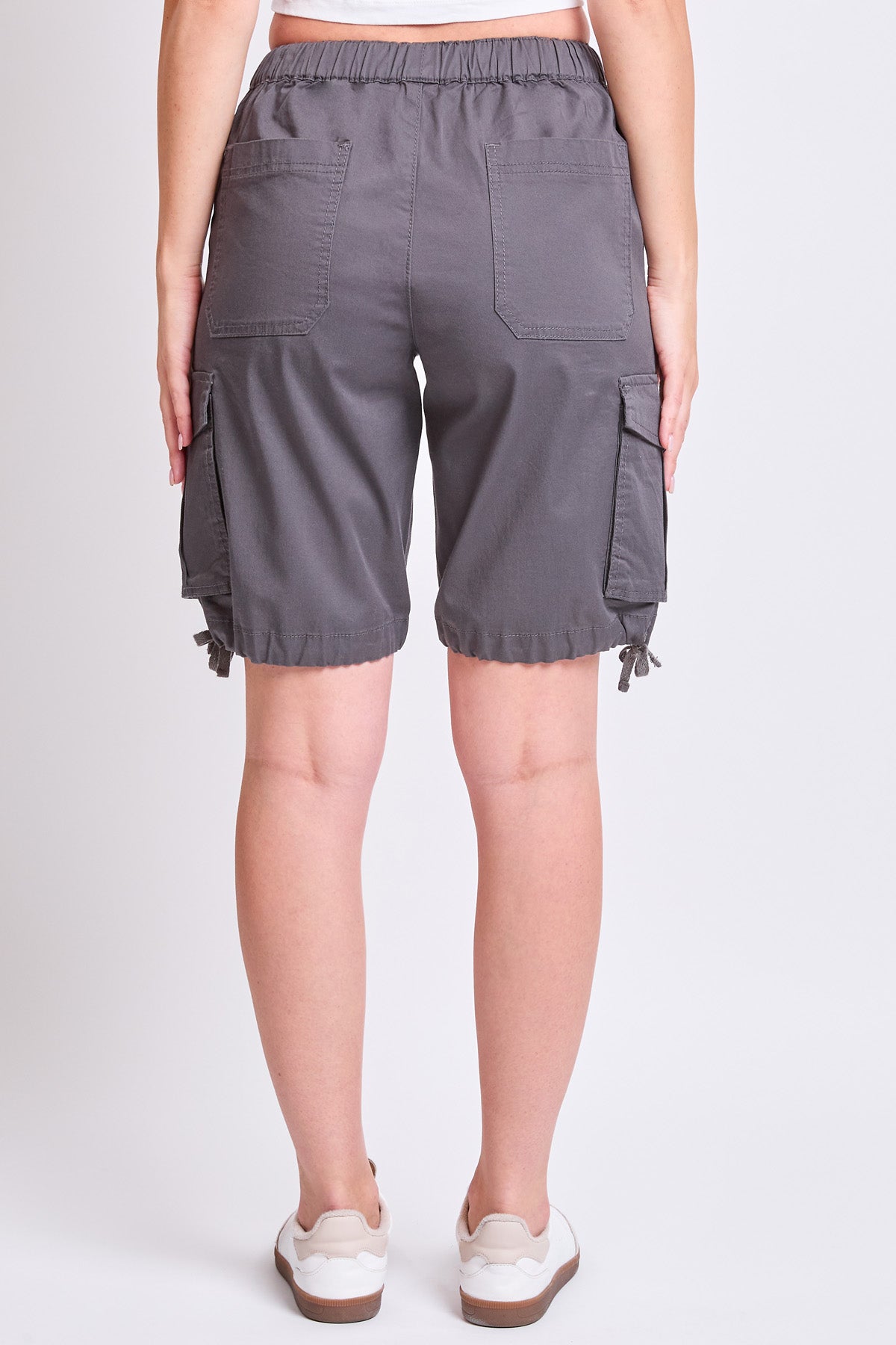 Women's High Rise Long Cargo Shorts view 9 - High-Waisted - Women'S High Shorts (bottom)