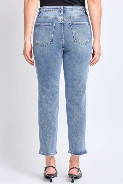 Women's High Rise Vintage Slim Straight Jeans in M Medium Blue view 4 - High-Waisted - Women High Jeans (bottom)