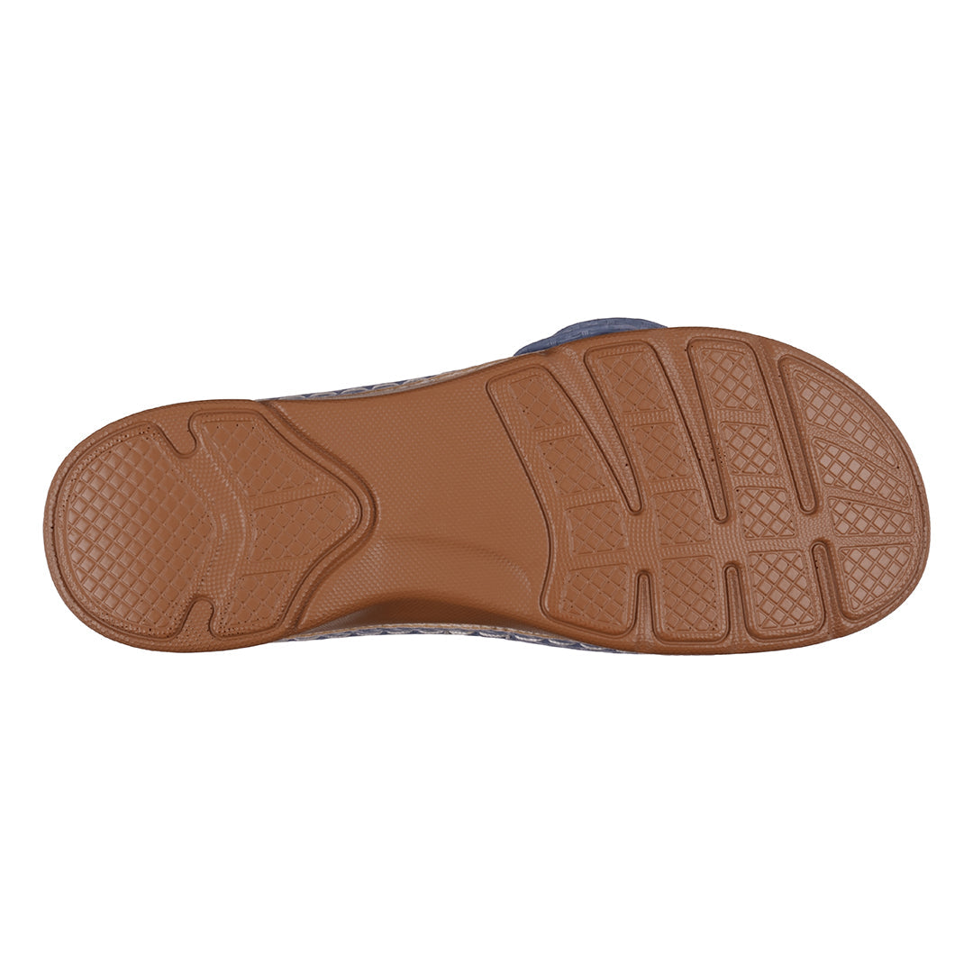 Women's Honey Blue Flat Comfort Sandals Blue view 6 (shoe) - comfort sandals, flat comfort sandals - shop at us.meeeshop