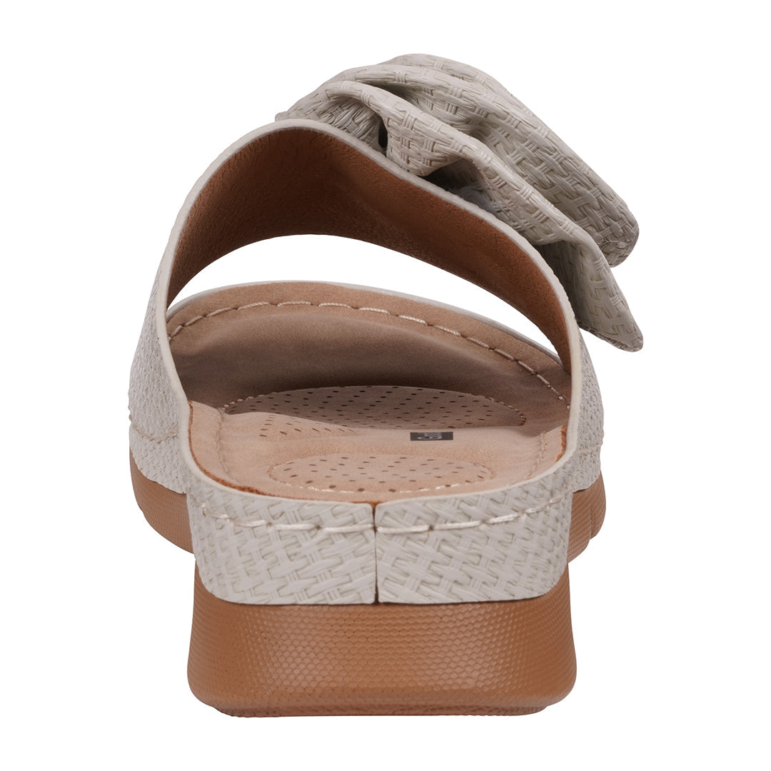 Women's Honey Grey Flat Comfort Sandals Grey view 5 (shoe) - comfort sandals, flat comfort sandals - shop at us.meeeshop