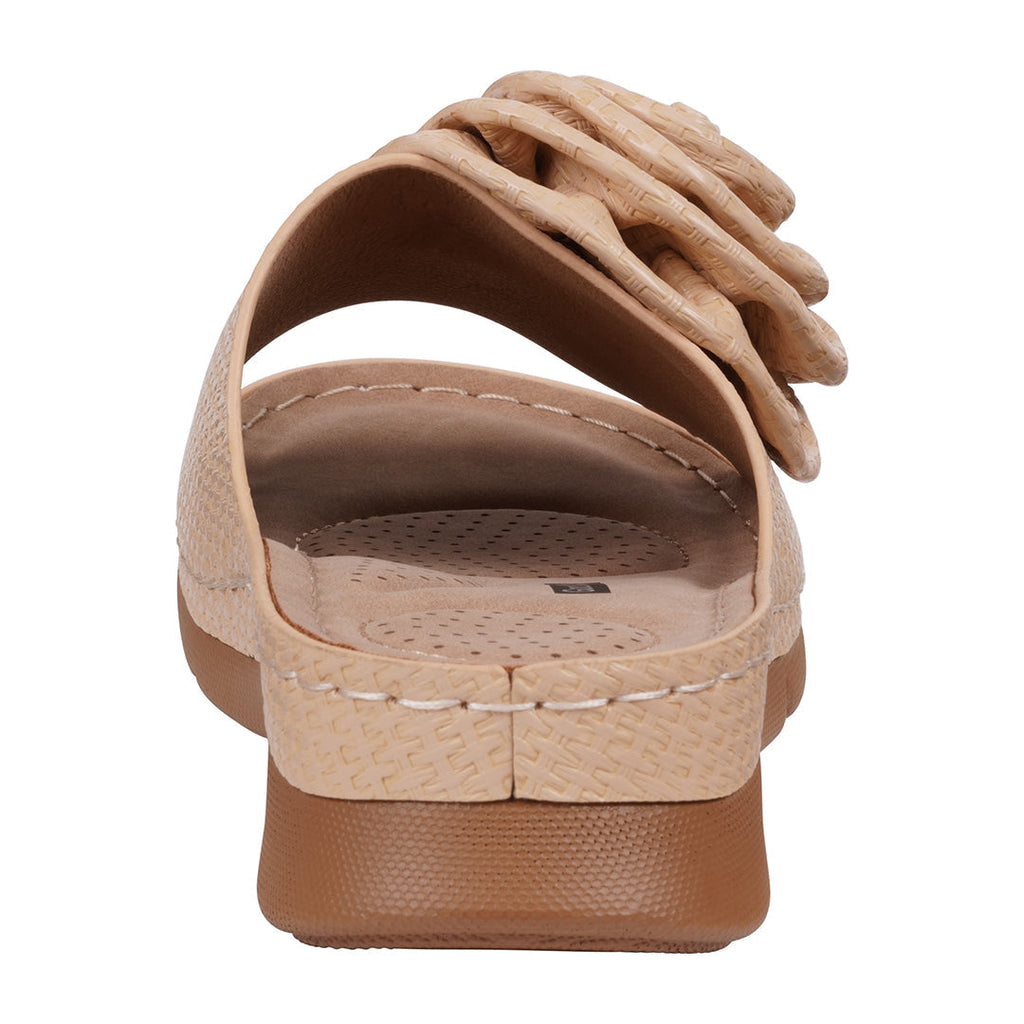 Women's Honey Natural Flat Comfort Sandals Natural view 5 (shoe) - comfort sandals, flat comfort sandal - shop at us.meeeshop