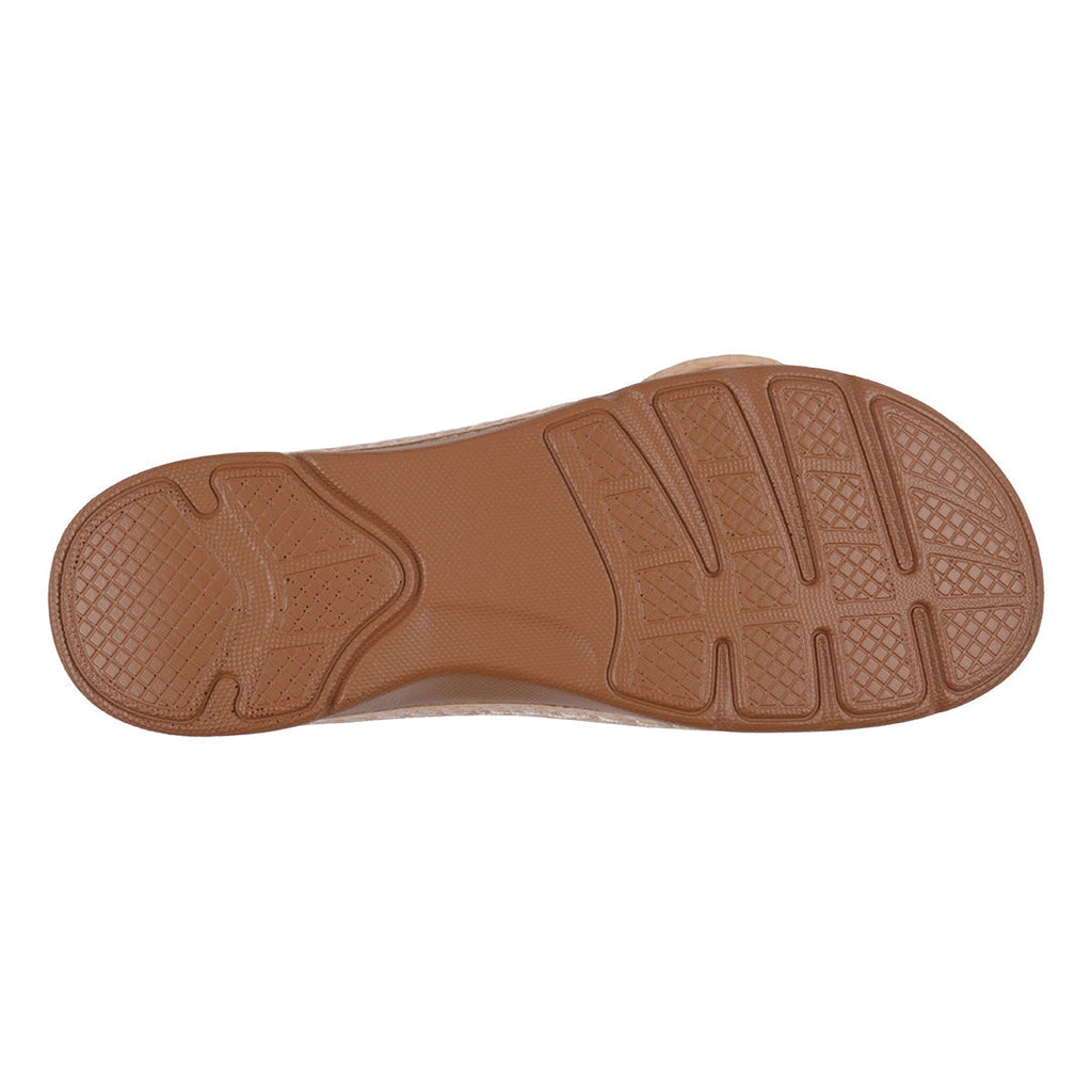 Women's Honey Natural Flat Comfort Sandals Natural view 6 (shoe) - comfort sandals, flat comfort sandal - shop at us.meeeshop