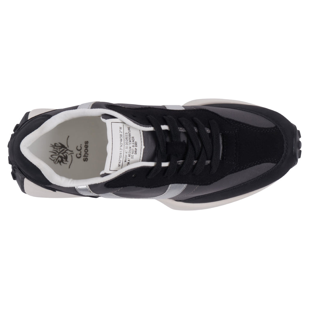 Women's Howell Black Lace-up Sneakers Black view 3 (shoe) - women's howell court sneakers, women's howe - shop at us.meeeshop