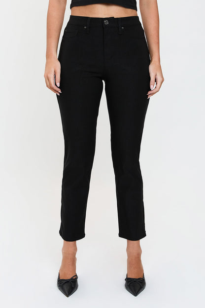 Women's Hyperstretch Cropped Straight Pants in Berry Rose view 12 - Comfort Stretch (bottom)