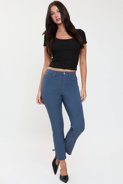 Women's Hyperstretch Cropped Straight Pants in Black view 7 - Comfort Stretch (bottom)