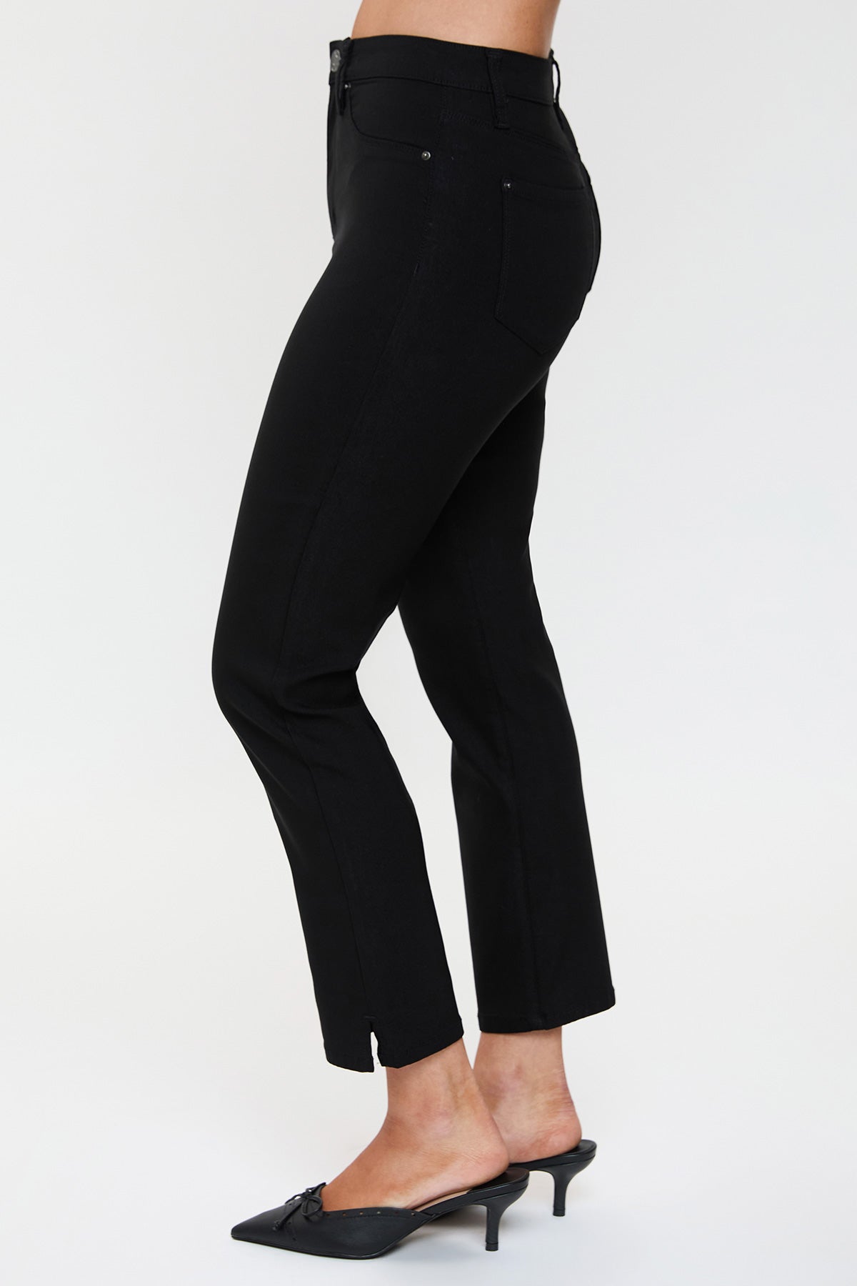 Women's Hyperstretch Cropped Straight Pants in Cocoa view 13 - Comfort Stretch (bottom)