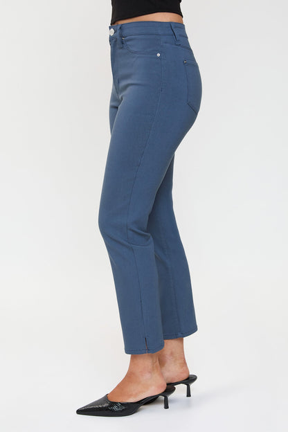 Women's Hyperstretch Cropped Straight Pants in Indigo view 3 - Comfort Stretch (bottom)