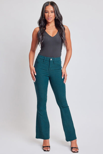 Women's Hyperstretch Flare Pants in Blue Steel view 5 - Comfort Stretch (bottom)