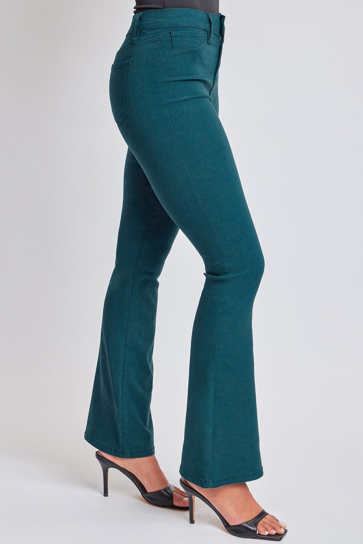Women's Hyperstretch Flare Pants in Blue Steel view 7 - Comfort Stretch (bottom)
