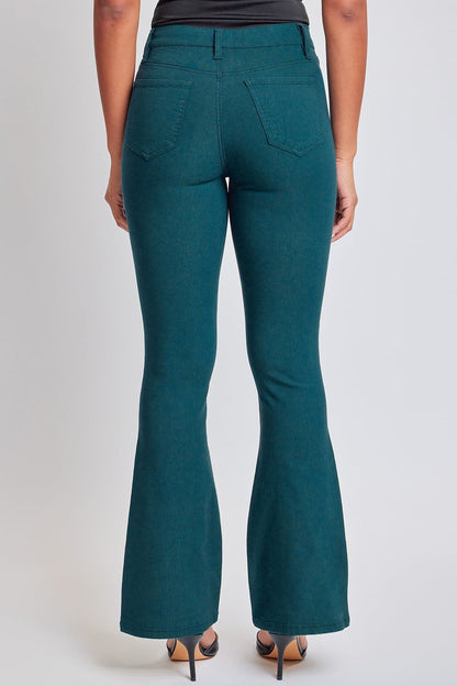 Women's Hyperstretch Flare Pants in Blue Steel view 8 - Comfort Stretch (bottom)