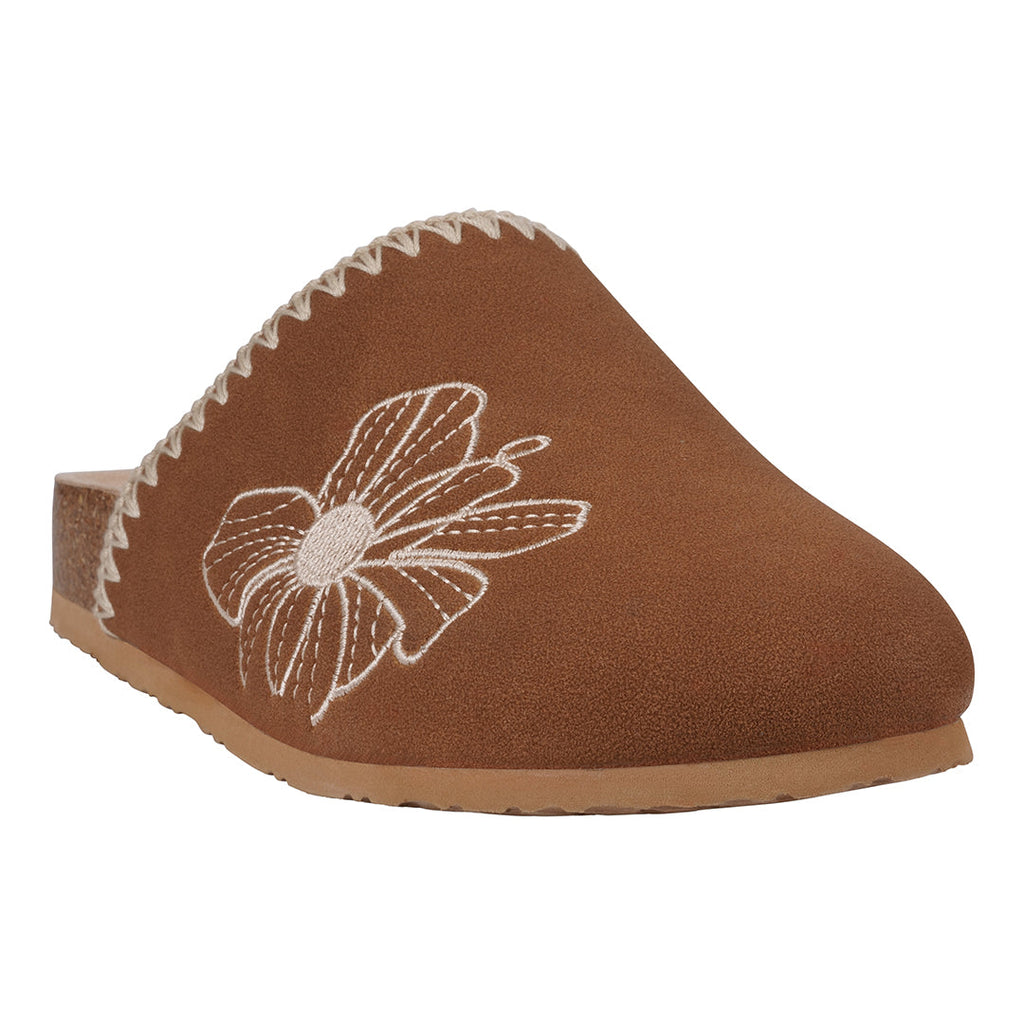 Women's Jamie Cognac Slide Footbed Clogs Cognac (piece) - footbed clogs, slide footbed clogs - shop at us.meeeshop