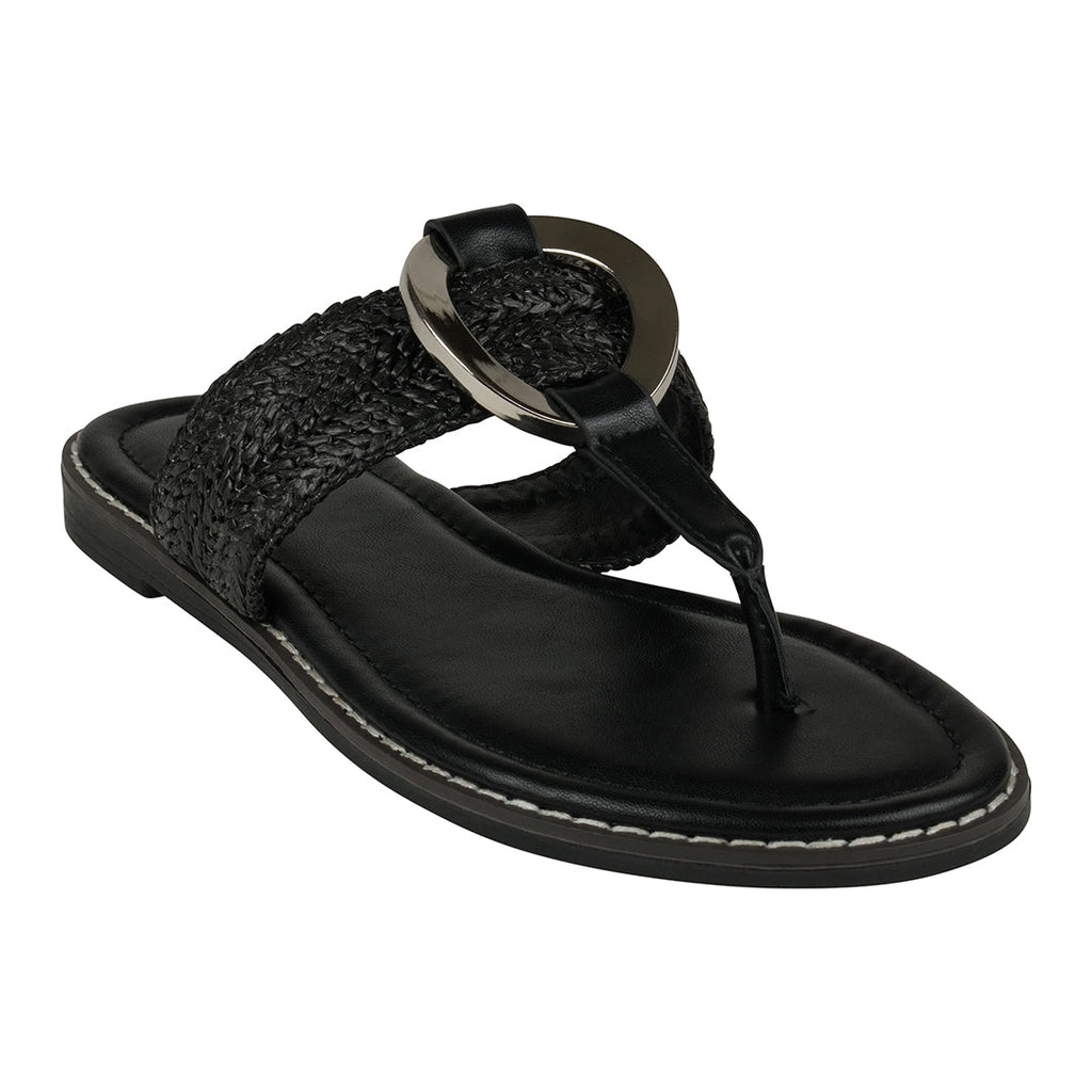 Women's Jovie Black Thong Flat Sandals Black (shoe) - flat sandals, thong flat sandals - shop at us.meeeshop