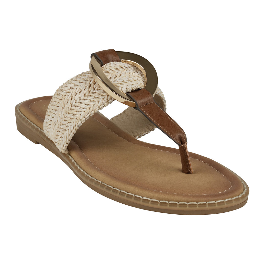 Women's Jovie Natural Thong Flat Sandals Natural (shoe) - flat sandals, thong flat sandals - shop at us.meeeshop