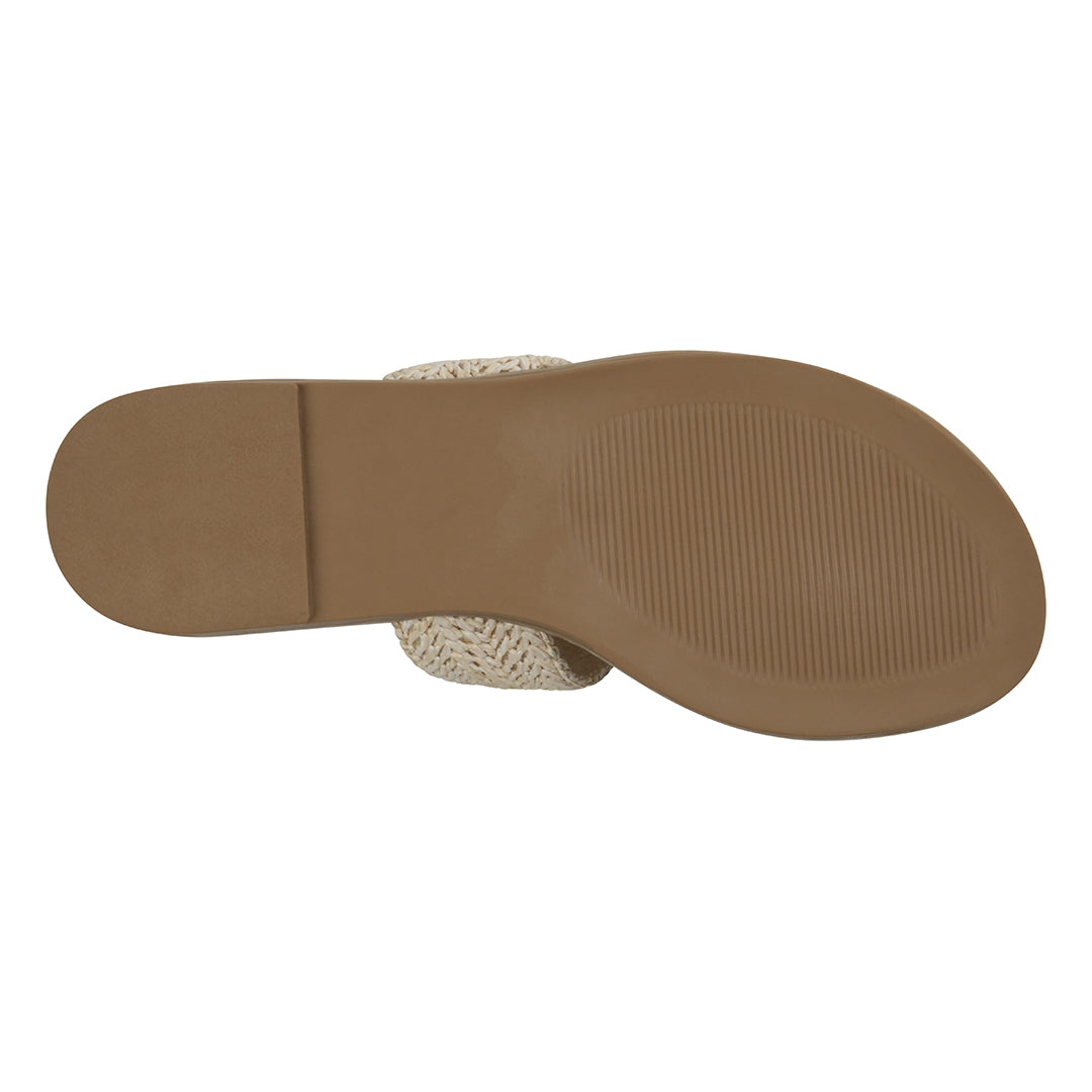 Women's Jovie Natural Thong Flat Sandals Natural view 7 (shoe) - flat sandals, thong flat sandals - shop at us.meeeshop
