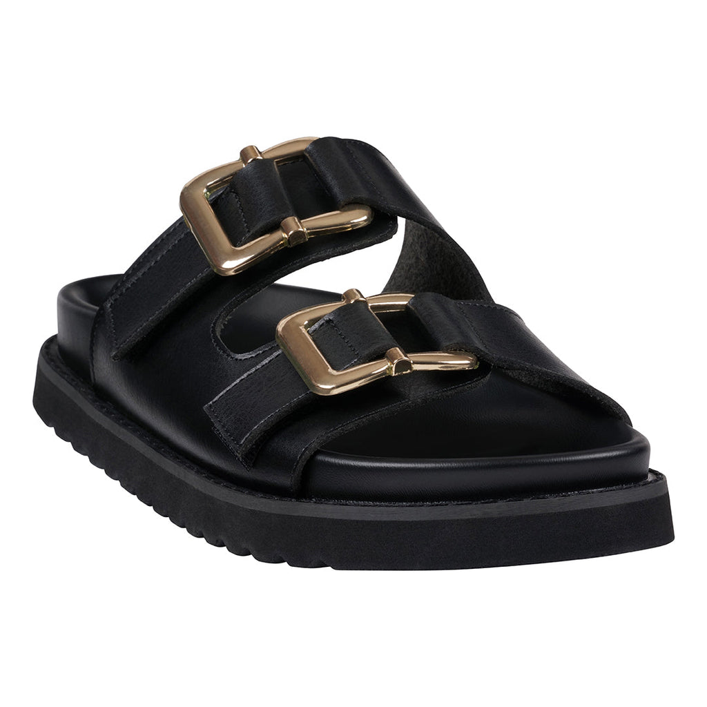 Women's Juno Black Slide Footbed Sandals Black (shoe) - women's juno shoes, merrell women's juno wrap s - shop at us.meeeshop