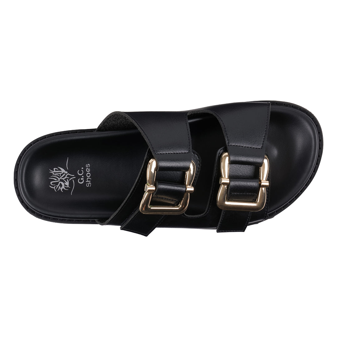 Women's Juno Black Slide Footbed Sandals Black view 3 (shoe) - women's juno shoes, merrell women's juno - shop at us.meeeshop